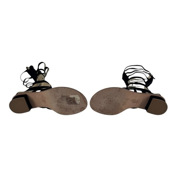 Chanel Suede High Knee Gladiator Sandals 2015 Karl Lagerfeld Collection - Picture 8 of 8